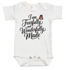 Baby Bodysuit – “I Am Fearfully and Wonderfully Made” – Christian Baby Shower Gift, Baptism Dedication Outfit, Scripture Baby Clothes