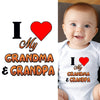Baby Bodysuit - I Love My Grandma and Grandpa