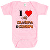 Baby Bodysuit - I Love My Grandma and Grandpa