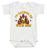 Baby Bodysuit - I'd Rather Be Kickin' It With Dad