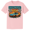 Checkered Past T-Shirt | Retro Racing Vibes Tee Printed on Light Colors